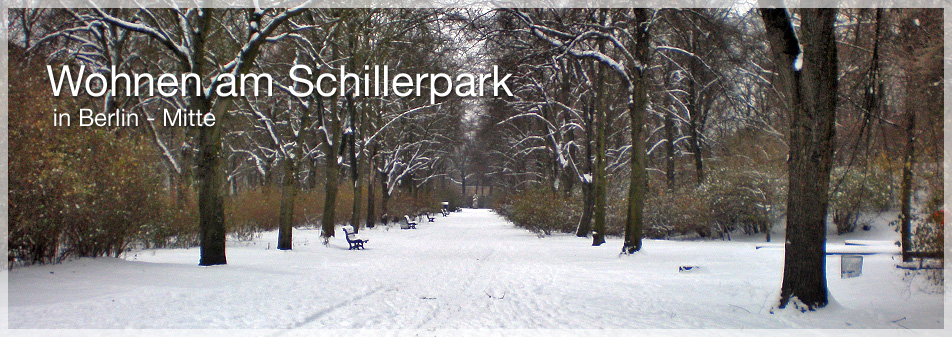 Wohnen am Schillerpark in Berlin - Mitte im Winter